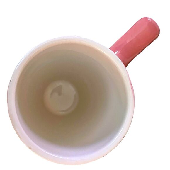 Spoontiques Pink Ribbon Find a Cure Ceramic Coffee Travel Mug with Plastic Lid - Picture 9 of 13